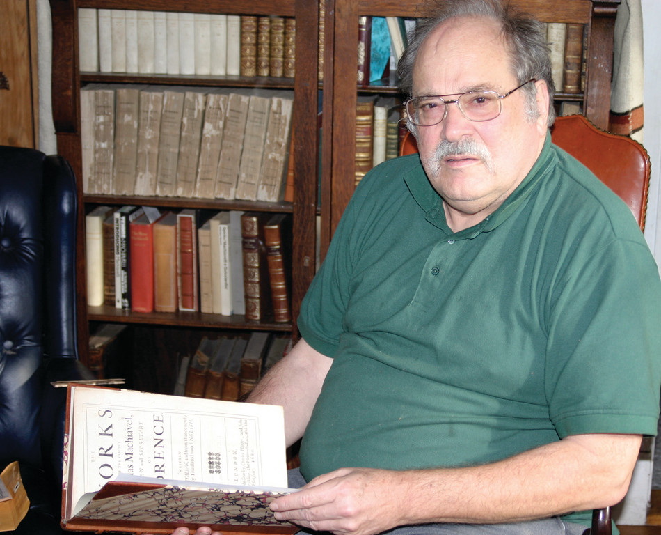 ITALO-MANIA: Cranston bookseller Samuel Hough has made early Italian books and their printers a specialty but these days, any rare or special interest book may find its way into his inventory.