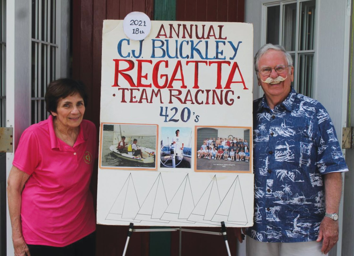 PROUD PARENTS: Carter and Lucy Buckley at this week’s 18th annual regatta.