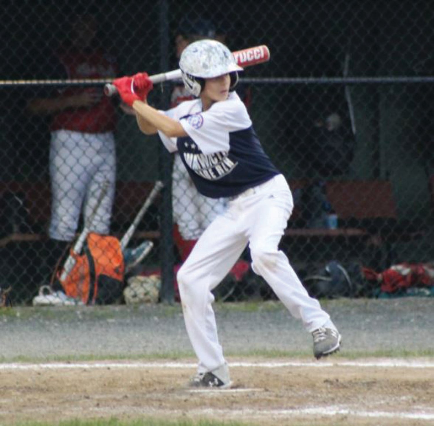 AT THE PLATE: Warwick PAL’s Michael Mainelli. (Submitted photo)