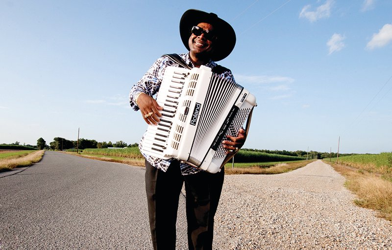 Nathan & the Zydeco Cha-Chas perform on the Dance stage on Sunda.