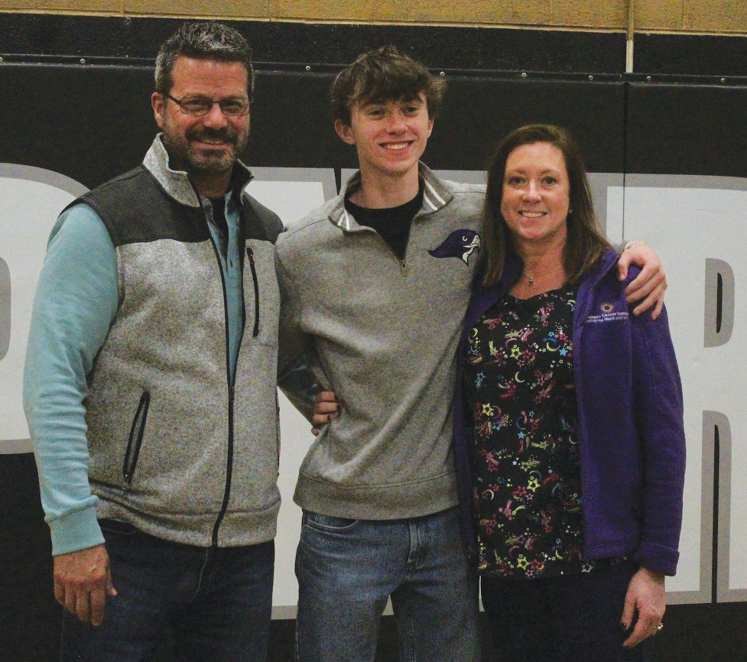 MAKING IT OFFICIAL: Ian Bubar is joined by his family to sign his NLI.