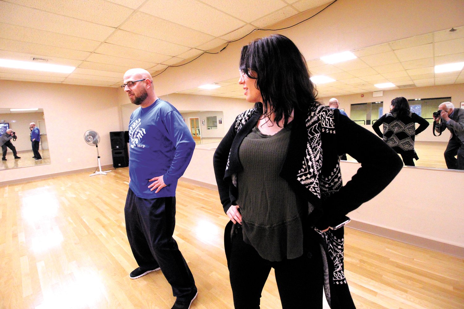 FIRST TIME DANCER: Michael Fratus didn’t hesitate to sign up for Dancing with the Stars of Mentoring when he learned of the work the organization is doing. He said he’s not a dancer, but that’s changing under the tutelage of Mary Lucas. “I’m pumped,” he said.