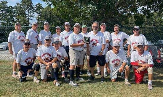 TWO-TIME CHAMPS: The Tabor-Franchi over-75 softball team. (Submitted photo)